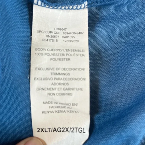 Dickies Classic Blue Short Sleeve Tee Men’s 2XL Tall - Picture 6 of 6